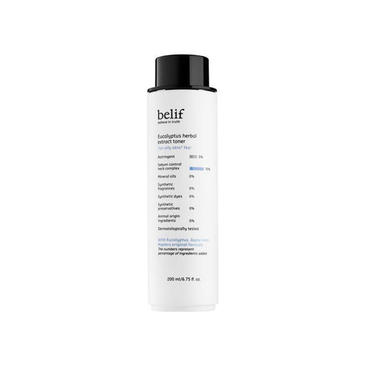 [Belif] Eucalyptus herbal extract toner 200 ml - Premium  from a1d5f7 - Just $33! Shop now at Nsight Aesthetics