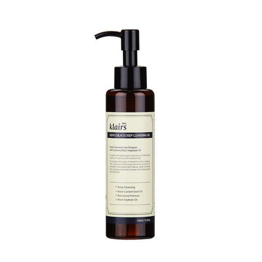 [Klairs] Gentle Black Deep Cleansing Oil 150ml - Premium  from a1d5f7 - Just $23! Shop now at Nsight Aesthetics