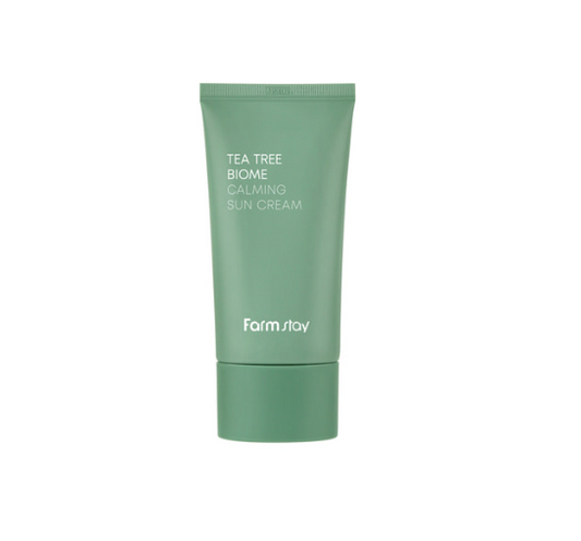[Farmstay] Tea Tree Biome Calming Sun Cream 50g - Premium  from a1d5f7 - Just $25! Shop now at Nsight Aesthetics