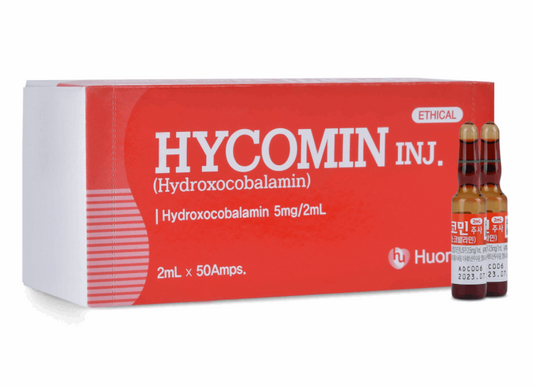 Korean Vitamin B-12 Hycomin Injection - (1) 5mg/2ml Vial - Nsight Aesthetics