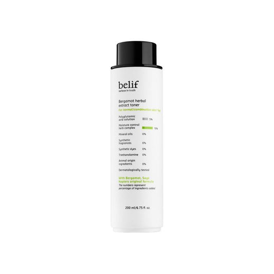 [Belif] Bergamot herbal extract toner 200 ml - Premium  from a1d5f7 - Just $33! Shop now at Nsight Aesthetics