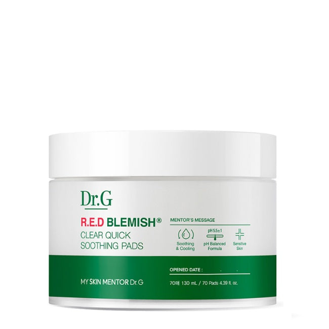 [Dr.G] Red Blemish Clear Quick Soothing Pads 70ea - Premium  from a1d5f7 - Just $39! Shop now at Nsight Aesthetics