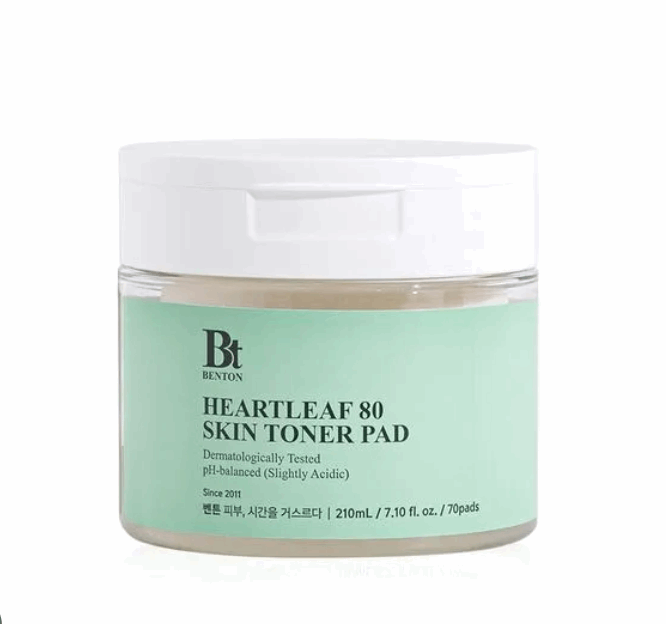 [benton] Heartleaf 80 Skin Toner Pad 210g / 70pcs - Premium  from a1d5f7 - Just $26! Shop now at Nsight Aesthetics