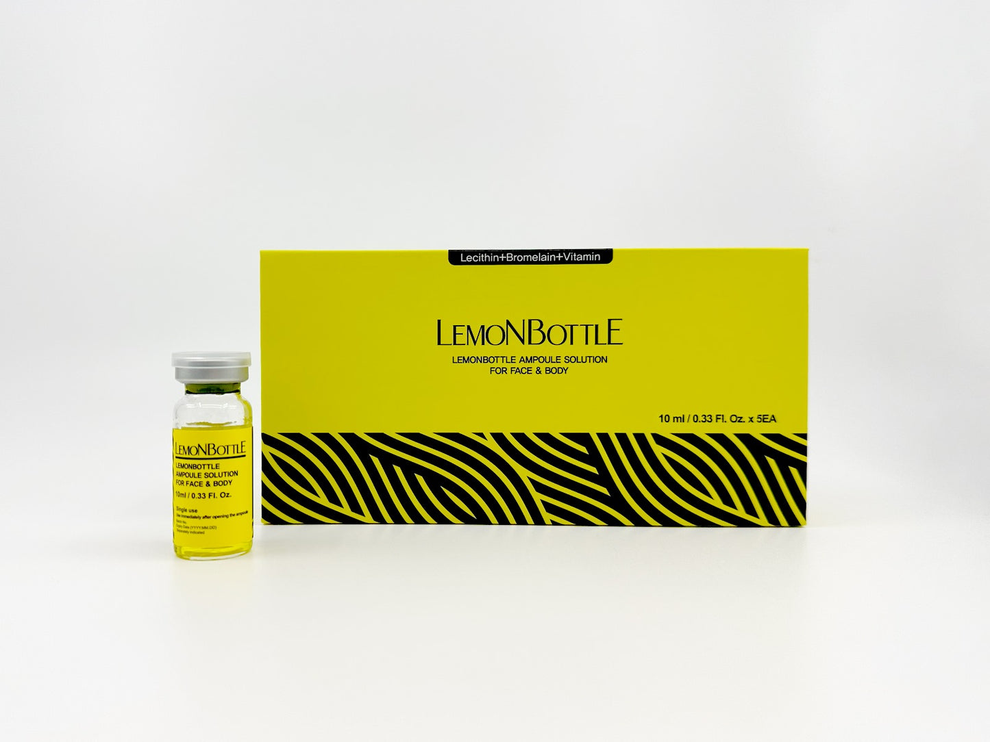 Lemon Bottle Fat Dissolver (Sleek Redesigned Packaging - Authentic)  Box - (5 ) 10ml Vials