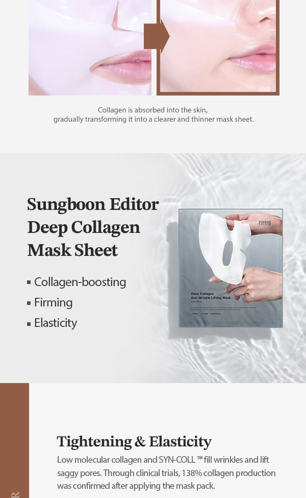 SUNGBOON EDITOR - Anti Wrinkle Lifting (Power Boosting) Deep Collagen 4 Mask Set