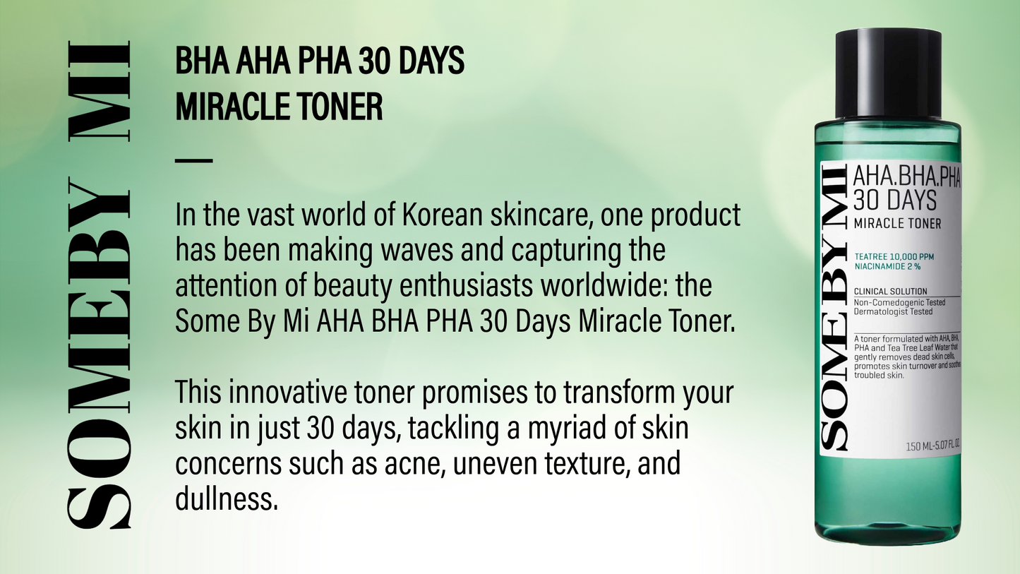 [SomeByMi] AHA-BHA-PHA 30DAYS MIRACLE TONER 150ml