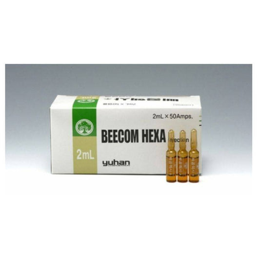 Beecom Hexa Injection (B Complex Vitamins) - (3) 2ml Vials