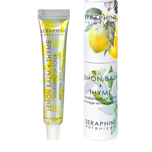 Seraphine Botanicals
Sugar+Lemon Moisturizing Lip Scrub