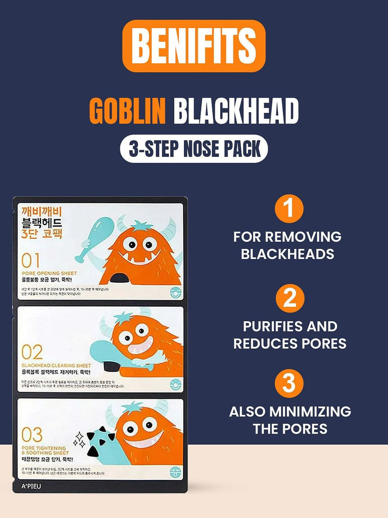 A'pieu Goblin Blackhead 3-Step Nose Pack