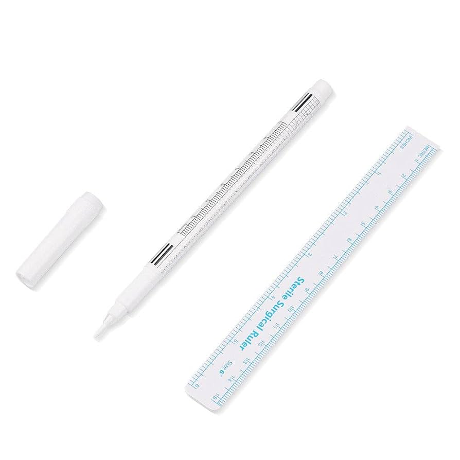 White Sterile Pen With Ruler