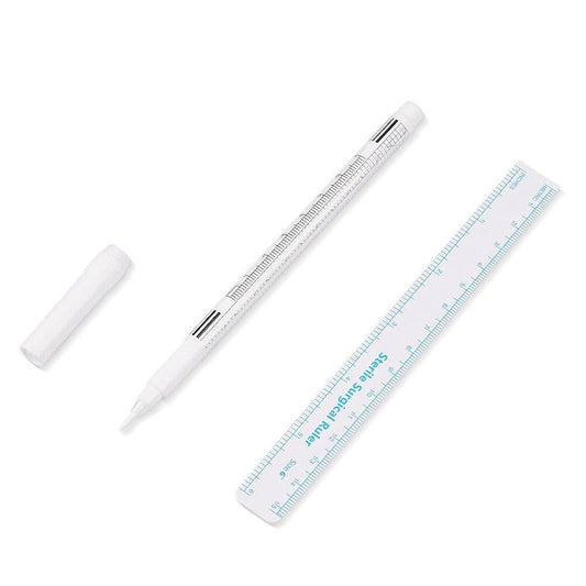 White Sterile Pen With Ruler